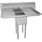 Koolmore 1 Compartment Stainless Steel NSF Commercial Kitchen Prep & Utility Sink with 2 Drainboards SA121610-16B3 - alternate 7